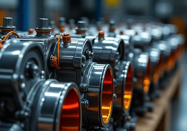Precision automotive components ready for international transport